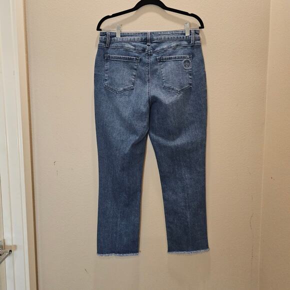 Laurie Felt Forever Floral Jeans with Frayed Hem Size 6 - Picture 5 of 10